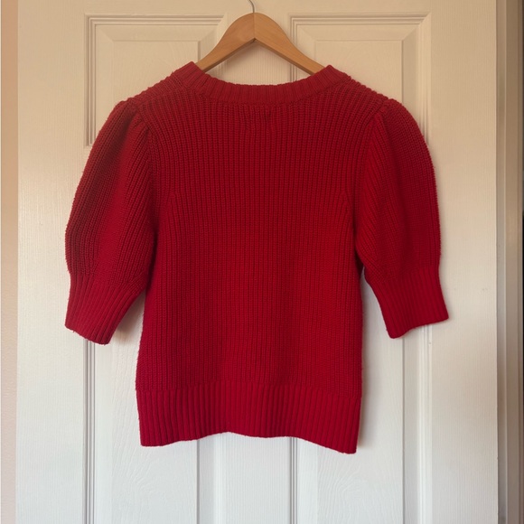 GAP Vibrant Red Women's Crew Neck Sweater - Picture 5 of 6